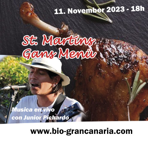 Our St. Martin's goose menu on November 11, 2023 with transfer from Playa  del Ingles – Die Bio Finca auf Gran Canaria